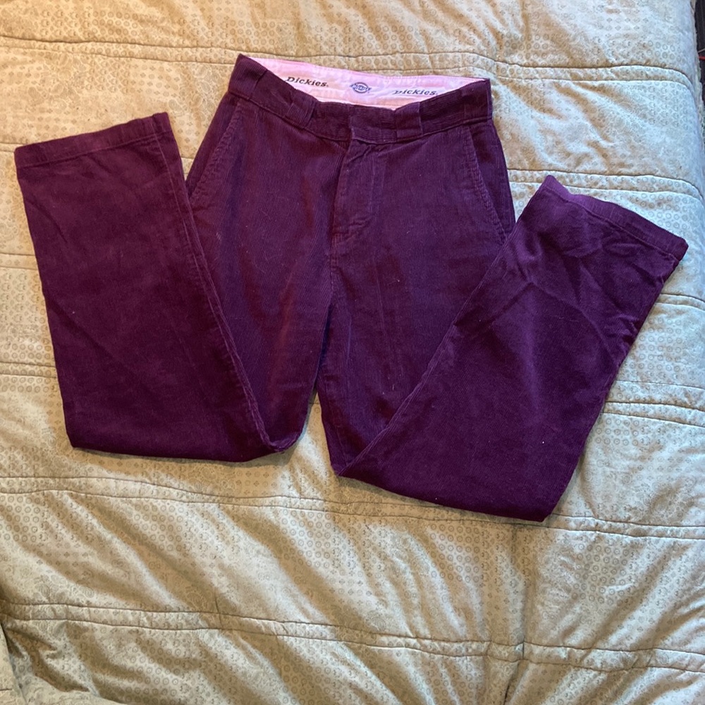Maroon dickies corduroy pants